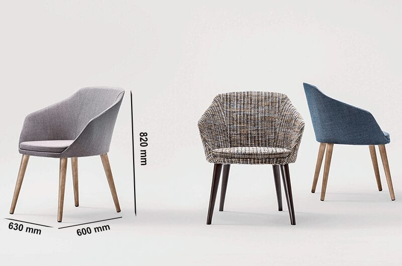 Doris – Leather Armchair with Swivel Base Doris – Leather Armchair with Swivel Base