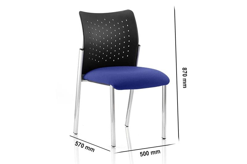 Elio – Visitor Chair in Multicolour Base without Arms Elio – Visitor Chair in Multicolour Base without Arms