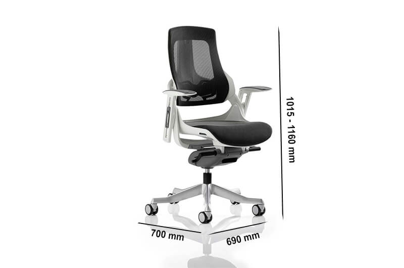 Size Ares – Mesh Executive Chair With Adjustable Arms