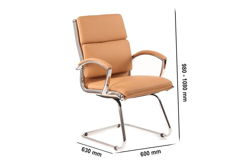 Arthur – Leather Bonded Cantilever Visitor Chair with Arms Arthur – Leather Bonded Cantilever Visitor Chair with Arms