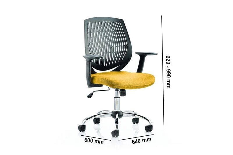 Lori – Flexible Backrest Operator Office Chair in Multicolour