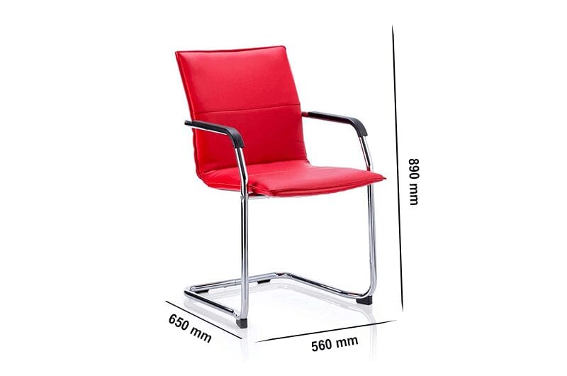 Echo – Leather Cantilever Visitor Chair
