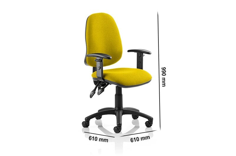 Esme 9 – Operator Office Chair in Multicolour with Arms