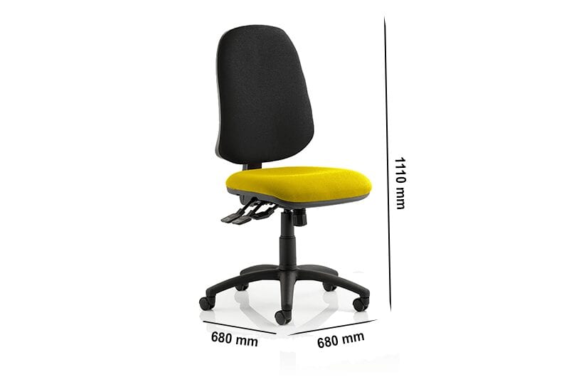 Esme XL 8 – Multicolour Seat Operator Office Chair without Arms