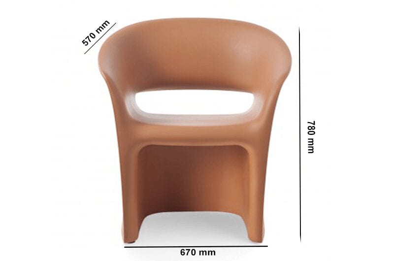 Loca – Indoor or Outdoor Tub Armchair with Removable Cushion