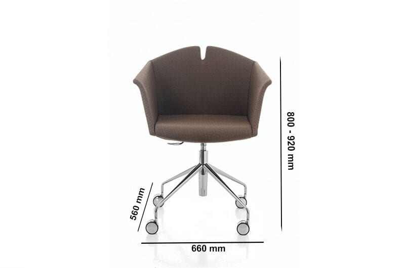 Jett – Winged Armchair in Multicolour with Metal Wheeled Base Jett – Winged Armchair in Multicolour with Metal Wheeled Base