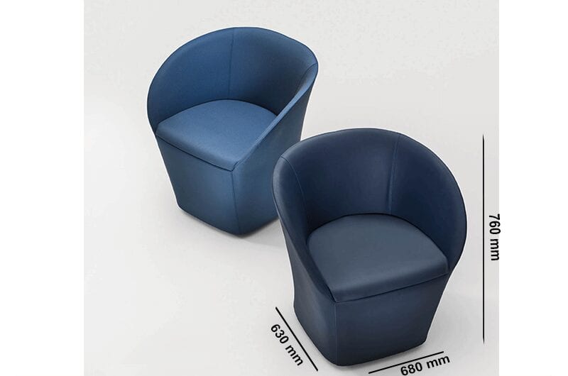 Ceto – Faux Leather Tub Chair