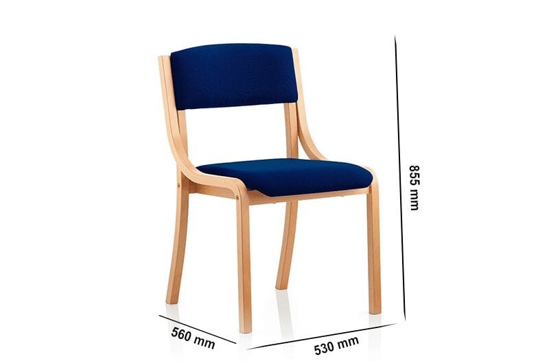 Viola – Wood Finish Visitor Chair in Multicolour Viola – Wood Finish Visitor Chair in Multicolour