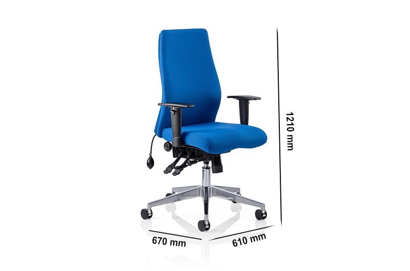 Nyra – Fabric Black Blue Executive Task Chair Nyra – Fabric Black Blue Executive Task Chair