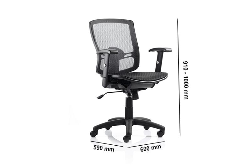 Cole – Mesh Task Operator Office Chair with Adjustable Arms