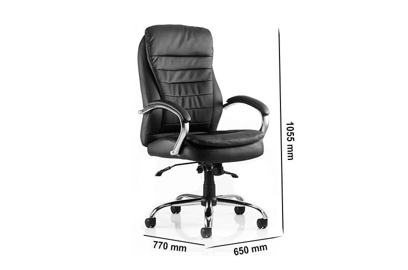 Edison – Black Leather High Back Executive Chair Edison – Black Leather High Back Executive Chair