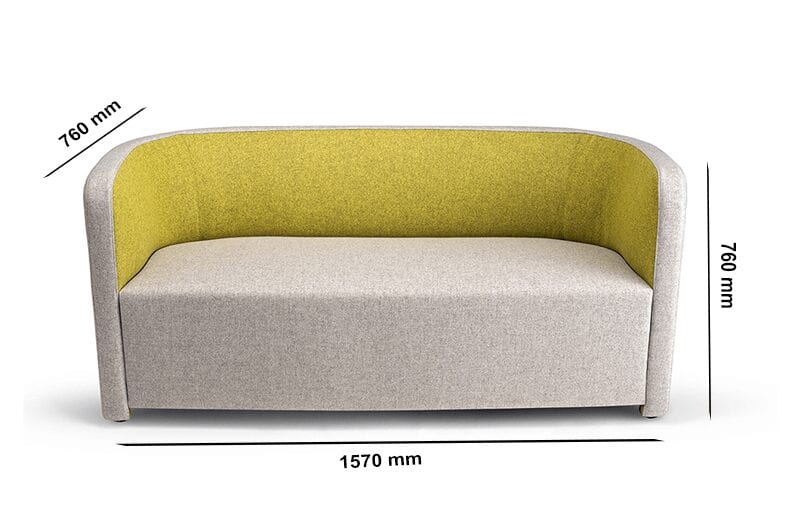 Sydney – Fabric Medium Back Two-Seater Sofa in Multicolour Sydney – Fabric Medium Back Two-Seater Sofa in Multicolour