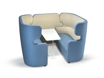 Tokyo – High Back Four Seater Soundproof Pod With Optional Table 01