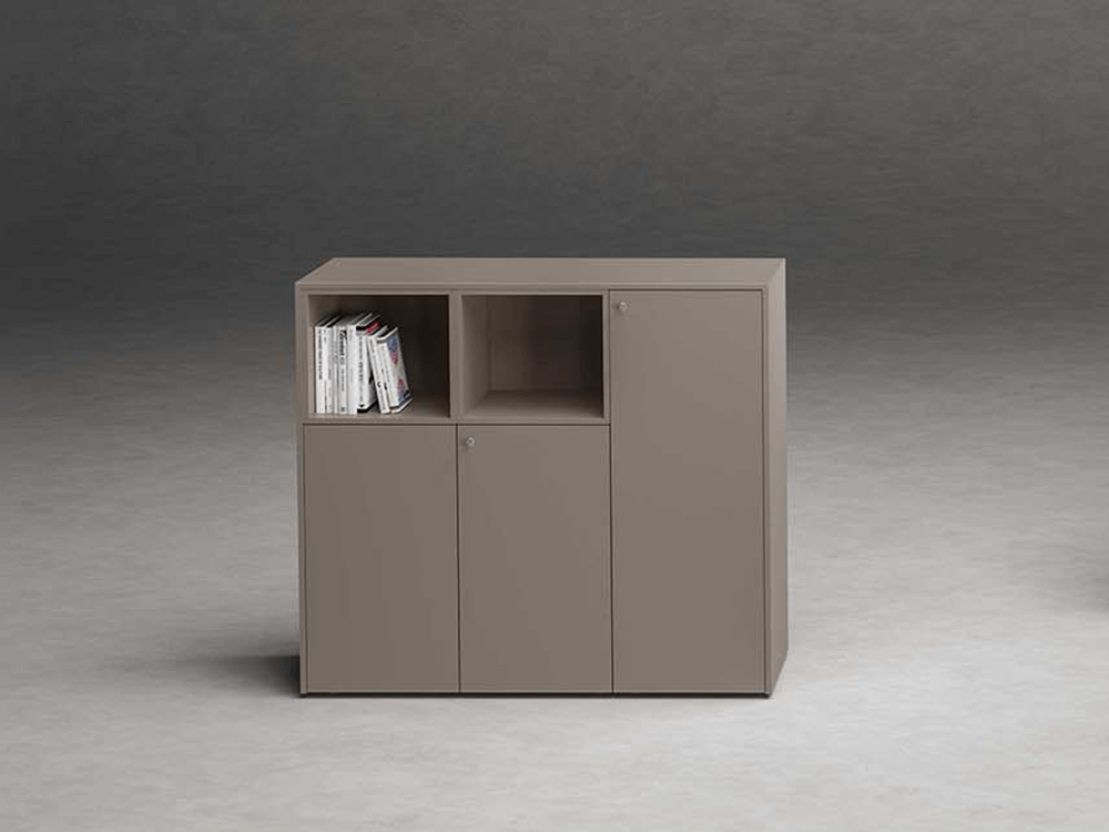 Wallis – Modular Wooden Sideboard With Open Shelves