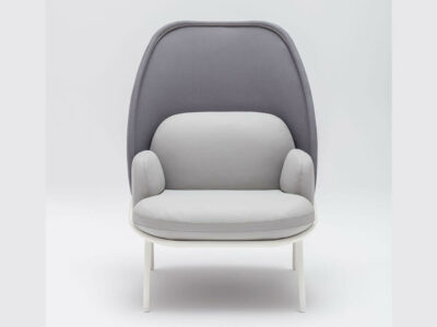 Windsor – Fabric Metal Armchair With Shield And Metal Frame 04