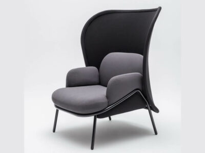Windsor – Fabric Metal Armchair With Shield And Metal Frame2