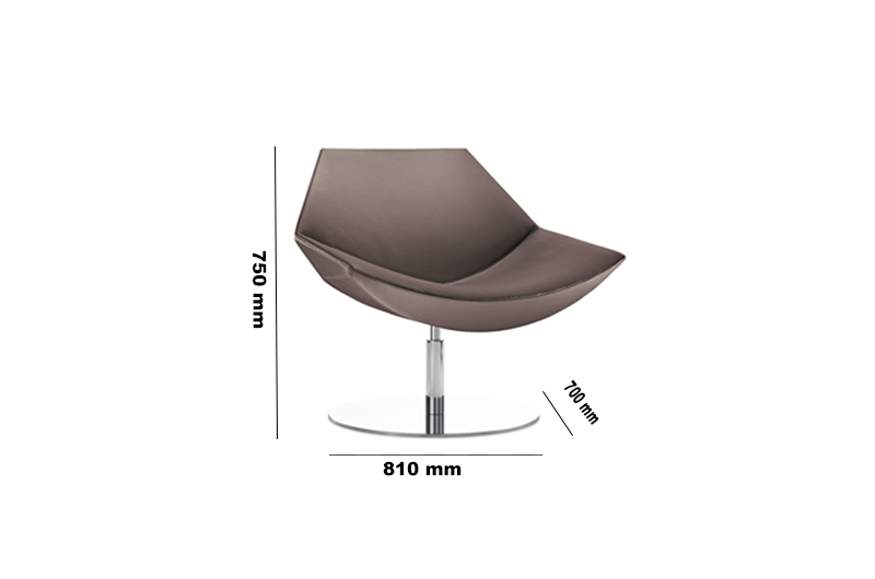 Kayak Low Back Round Base Dimensions