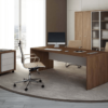 Alfonso – Wood Finish Panelled Legs Executive Desk Main
