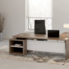 Alfonso – Wood Finish Panelled Legs Executive Desk1