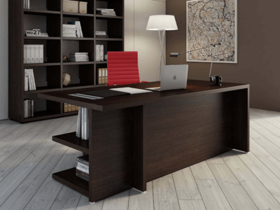 Alfonso – Wood Finish Panelled Legs Executive Desk5