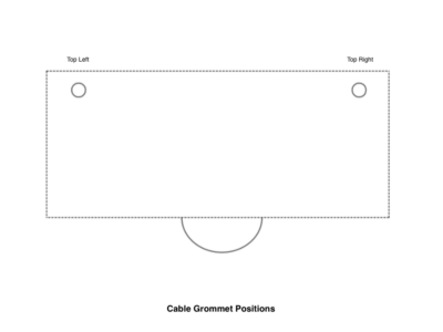 Cable Grommet Positions