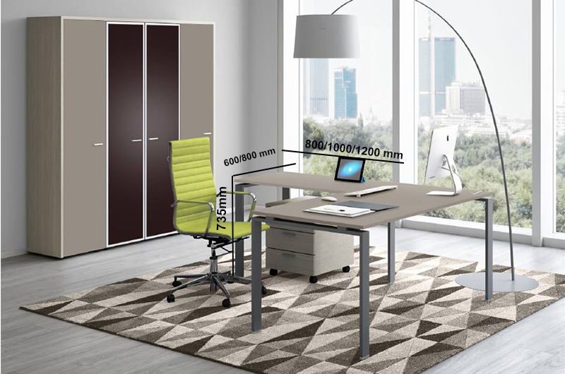 Dante – U Leg Sturdy Office Executive Desk With Optional Return & Pedestal 01