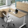 Forte – Square C Leg Executive Desk with Optional Return & Credenza Unit