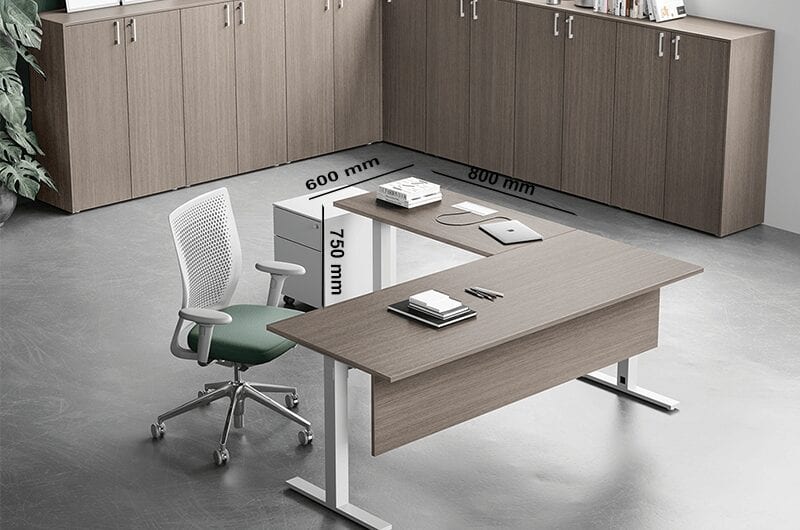 Liscio – Square T Leg Executive Desk Liscio – Square T Leg Executive Desk