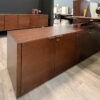 Futura Modern Black Executive Desk With Solid Panel Legs And Optional Credenza Unit 04