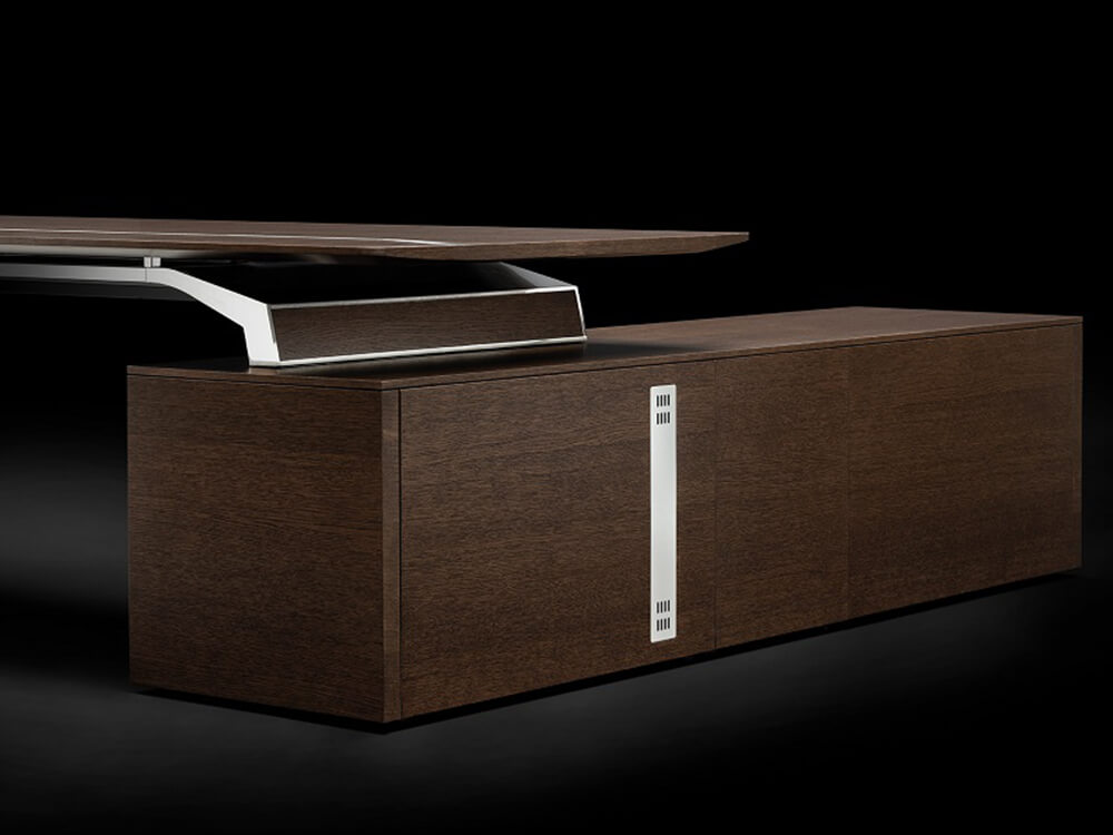 Futura – Modern Black Executive Desk 4