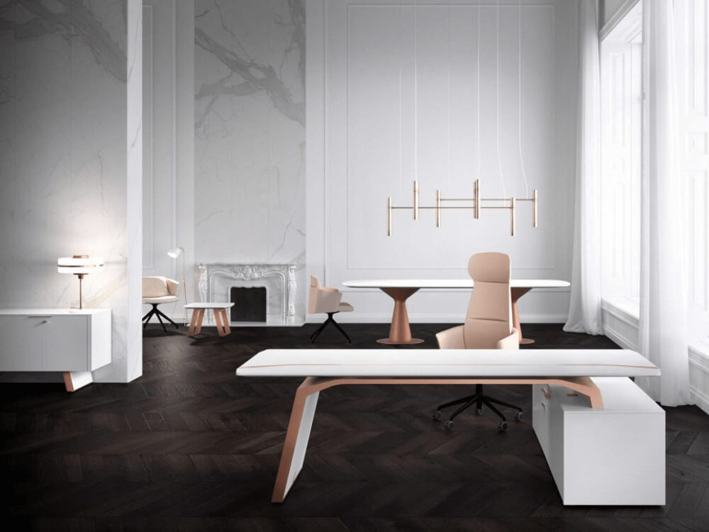 Futura – Modern Black Executive Desk With Solid Panel Legs And Optional Credenza Unit 08 Img