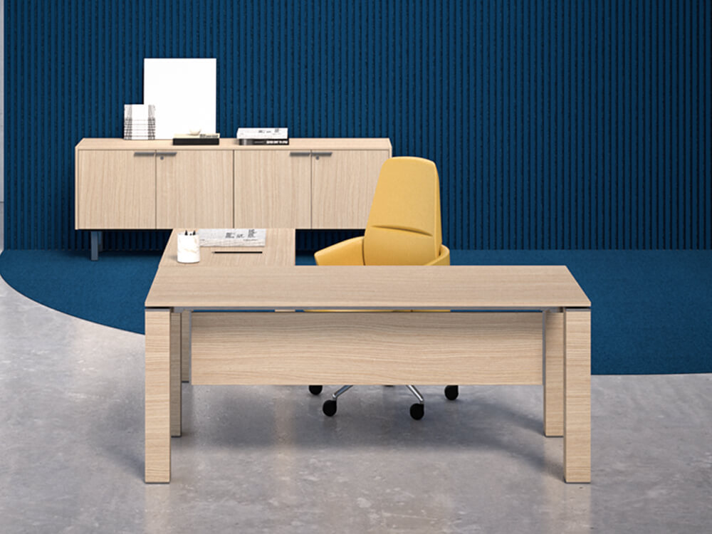 Legnosa – Natural Oak Or Walnut Wood Finish Executive Desk 1
