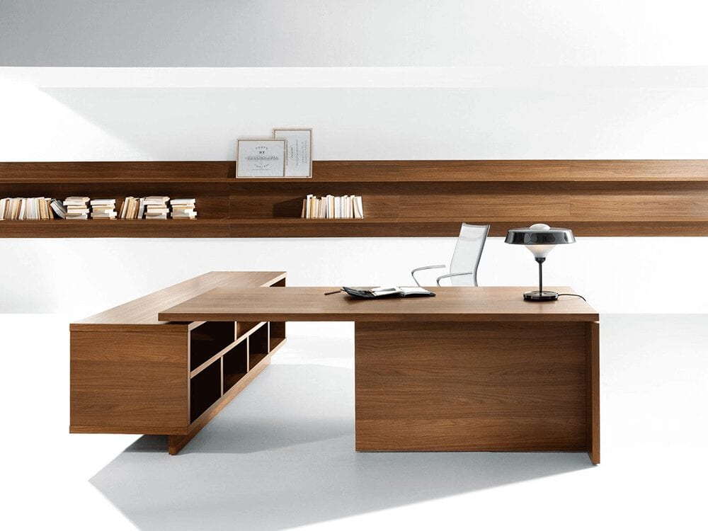 Grandioso 1 - Grand Executive Desk with an Optional Open Credenza Unit