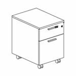 Lorenzo Pedestal 2 Drawer