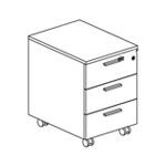 Lorenzo Pedestal 3 Drawer