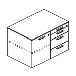 Lorenzo Storage 4 Drawers,1 Door,2 Locks,1 Shelf 