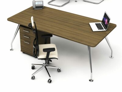Lara Modern Wood Finish Executive Desk with Optional Return & Modesty Panel Lara Modern Wood Finish Executive Desk with Optional Return & Modesty Panel