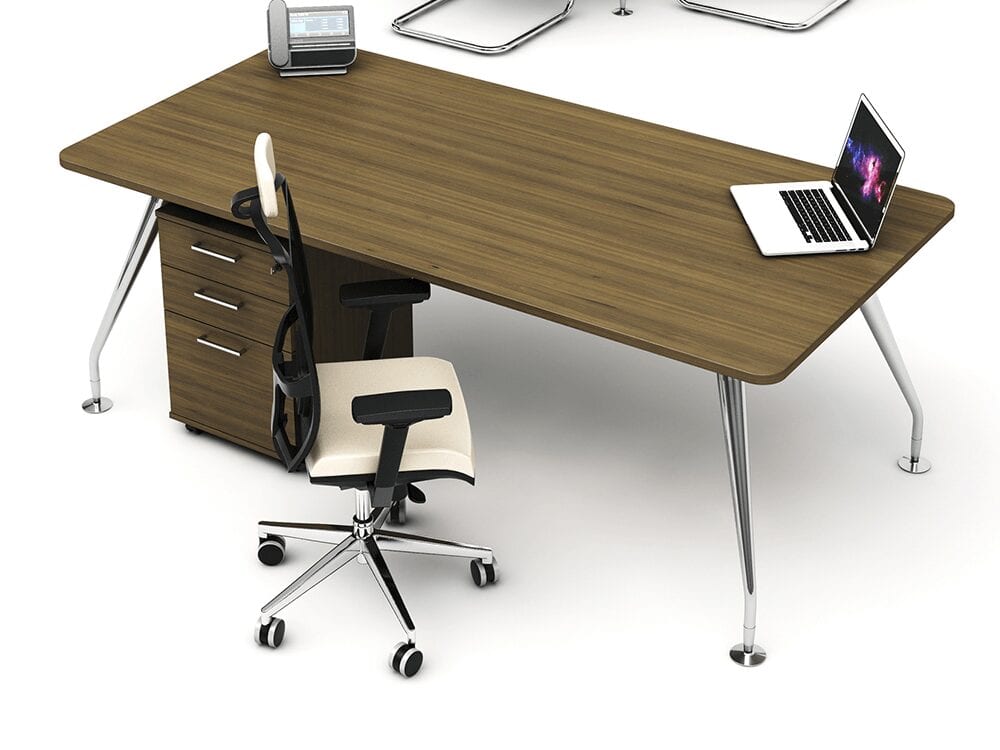 Lara Modern Wood Finish Executive Desk with Optional Return & Modesty Panel Lara Modern Wood Finish Executive Desk with Optional Return & Modesty Panel