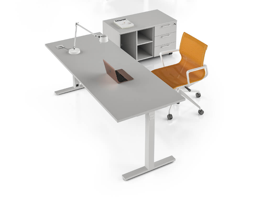 Nube–cloud Grey Tsquare Leg Office Desk