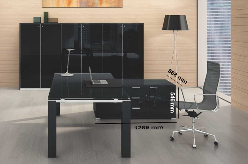 Size (storage Unit) Jet Evo Desk With Reduced Leg