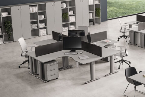 T Square Corner Operator Office Desk