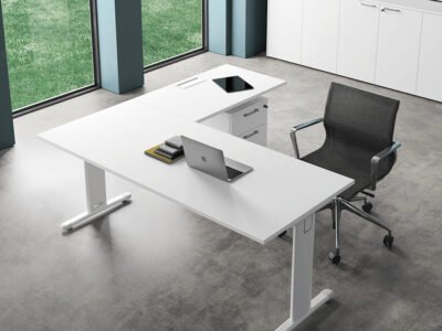 T Square White Operative Desk
