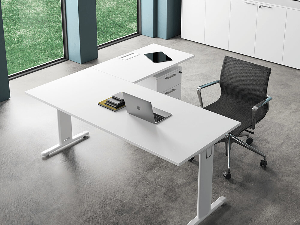 T Square White Operative Desk