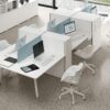 Minimo 5 - Minimalist Office Task Desk for 2, 4 and 6 people and optional Vertical Storage