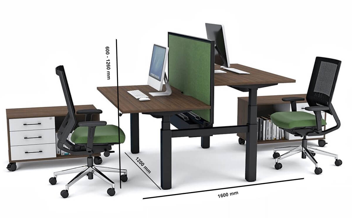 Tora Double Sided 2 Person Height Adjustable Bench Dimension
