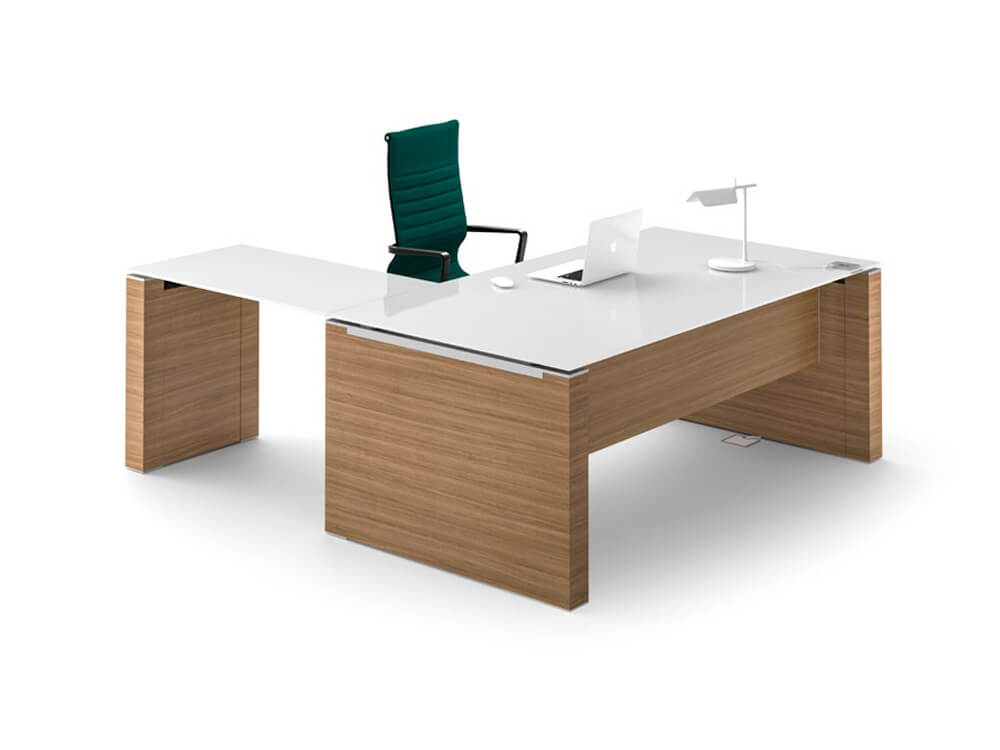 Velocity – Glass Executive Desk 1