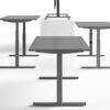 Vigente – Height Adjustable At Fixed Positions Desk With Optional 05