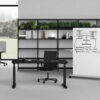 Vigente – Height Adjustable At Fixed Positions Desk With Optional Return4