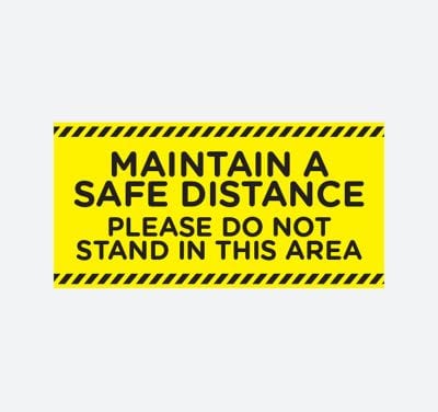 Maintain a safe distance please do not stand in this areqa