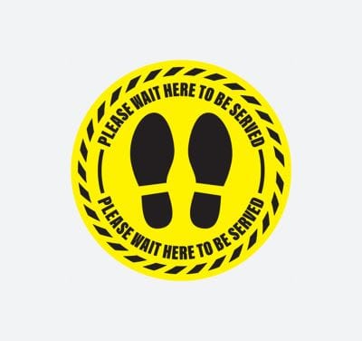 Please wait here to be served